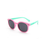 Kids UV Protection Tinted Glasses Silicone Sunglasses Matching Frame