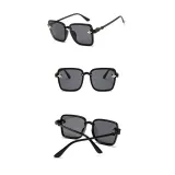 Kids Square Bee Glasses Anti-UV Protection Fashion Sunglasses Black Frame