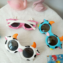 Kids Cartoon Cow Shaped Fashion Anti-UV Protection Sunglasses