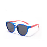 Kids Boys & Girls UV400 Protection Fashion Silicone Sunglasses Orange Frame