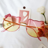 Girl Kids Cute Cat Bowknot Anti-UV Protection Fashion Sunglasses