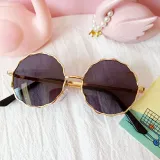 Kids Round Fashion Anti-UV Protection Tinted Sunglasses