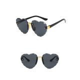 Kids Heart Shaped Progressive Color Anti-UV Protection Fashion Sunglasses