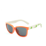 Kids Boys & Girls Anti-UV Protection Splicing Color Silicone Sunglasses White Frame