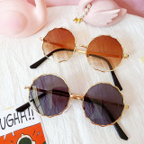 Kids Round Fashion Anti-UV Protection Tinted Sunglasses