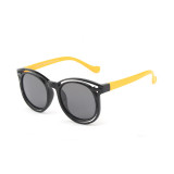 Kids Boys & Girls Anti-UV Protection Silicone Round Sunglasses