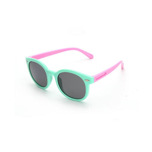 Kids Boys & Girls Tinted Glasses Silicone Sunglasses Pink Frame