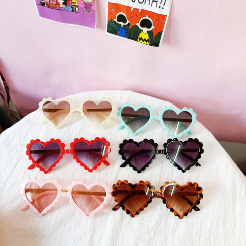 Kids Heart Shaped Lace Anti-UV ProtectionFashion Sunglasses