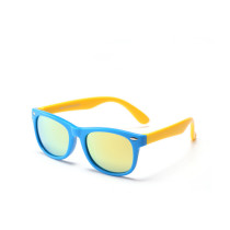 Kids Boys & Girls UV Protection Tinted Silicone Sunglasses Yellow Frame