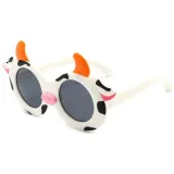 Kids 3D Cow UV Protection Polarized Silicone Sunglasses
