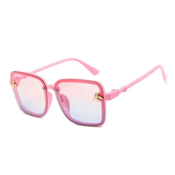Kids Square Bee Glasses Anti-UV Protection Fashion Sunglasses