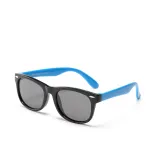 Kids UV Protection TPEE Rubber Polarized Sunglasses Blue Frame