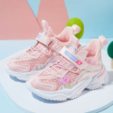 Kids Girl Net Breathable Lace Up Hollow Out Sneakers Shoes For Summer