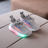 LED Light Kids Shoes Net Surface Lightweight Mesh Sport Sneakers Shoes