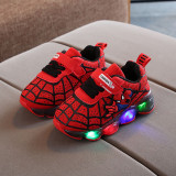 Kids Boy Sneakers LED Light Shining Net Running Sport Sneakers