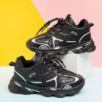 Kids PU Leather Running Ligthweight Sport Sneakers Shoes