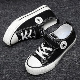 Kids Lace up Flat Slip On Canvas Shoes