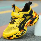 Kid Boy Mesh Breathable Fitness Lightweight Running Sneakers Shoes