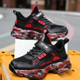 Kid Boy Mesh Breathable Fitness Lightweight Running Sneakers Shoes