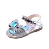 Kid Girl Frozen Princess Sequins Shining Sandals Flat Shoes
