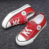 Kids Lace up Flat Slip On Canvas Shoes