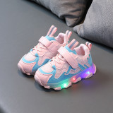 Toddler Kid Girl LED Light Mesh Breathable Sneakers Shoes