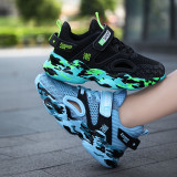Boy Fashion Net Breathable Hollow Out Sports Running Lightweight Sneakers