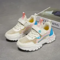 Kid Girl Net Hollow Out Breathable Sports Sneakers Shoes For Summer