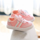 Baby Toddlers Kids Stripes Net Breathable Soft Sneakers Walking Shoes