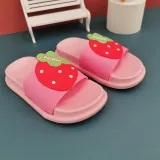 Toddler Kids Cute Avocado Strawberry Fruits Summer Indoor Outdoor Slippers Shoes