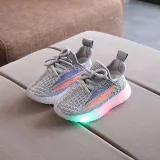 LED Light Kids Shoes Net Surface Lightweight Mesh Sport Sneakers Shoes