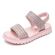 Kid Girl Sequins Rhinestone Sandals Beach Shoes