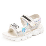 Kid Girl Sequins Letters Beach Sandals Shoes
