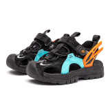 Kid Net Cut Out Lace Up Sport Running Sneakers Sandals Wing Shoes