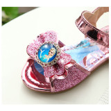 Kid Girl Frozen Princess Sequins Shining Sandals Flat Shoes