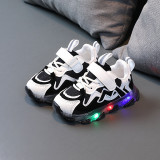 Toddler Kid Girl LED Light Mesh Breathable Sneakers Shoes