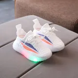 LED Light Kids Shoes Net Surface Lightweight Mesh Sport Sneakers Shoes