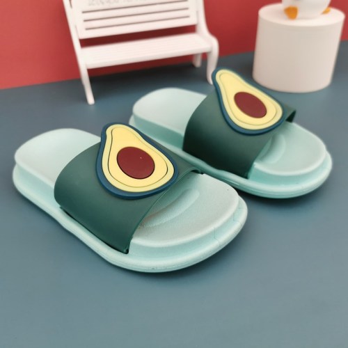 Toddler Kids Cute Avocado Strawberry Fruits Summer Indoor Outdoor Slippers Shoes