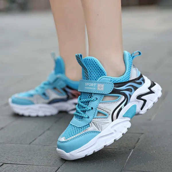 Kid Boys Hollow Out Breathable Sports Sneakers Shoes For Summer