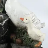 Resin Sculpture Ducks Squirrel Bathing Garden Statue Decoration Animal Garden Water Feature