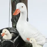 Resin Sculpture Ducks Squirrel Bathing Garden Statue Decoration Animal Garden Water Feature