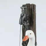 Resin Sculpture Ducks Squirrel Bathing Garden Statue Decoration Animal Garden Water Feature
