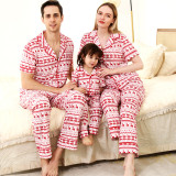 Cute Christmas Deer Printing Family Matching Sleepwear Pajamas Sets
