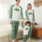 Cute Christmas Deer Pinting Christmas Tree ​Christmas Family Matching Sleepwear Pajamas Sets