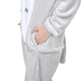 Unisex Adult Pajamas Grey Totoro Animal Cosplay Costume Pajamas