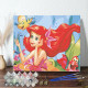 DIY Paint By Numbers Pink Mermaid Princess Oil Painting Zero Basis HandPainted Home Decor Canvas Drawing