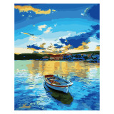 DIY Paint By Numbers Colorful Lake Oil Painting Zero Basis HandPainted Home Decor Canvas Drawing
