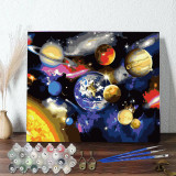 DIY Paint By Numbers Colorful Van Gogh The Starry Night Oil Painting Zero Basis HandPainted Home Decor Canvas Drawing