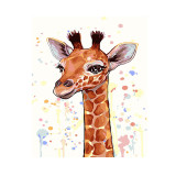 DIY Paint By Numbers Rainbow Giraffe Oil Painting Zero Basis HandPainted Home Decor Canvas Drawing