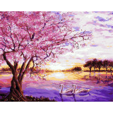 DIY Paint By Numbers Lift Tree Oil Painting Zero Basis HandPainted Home Decor Canvas Drawing